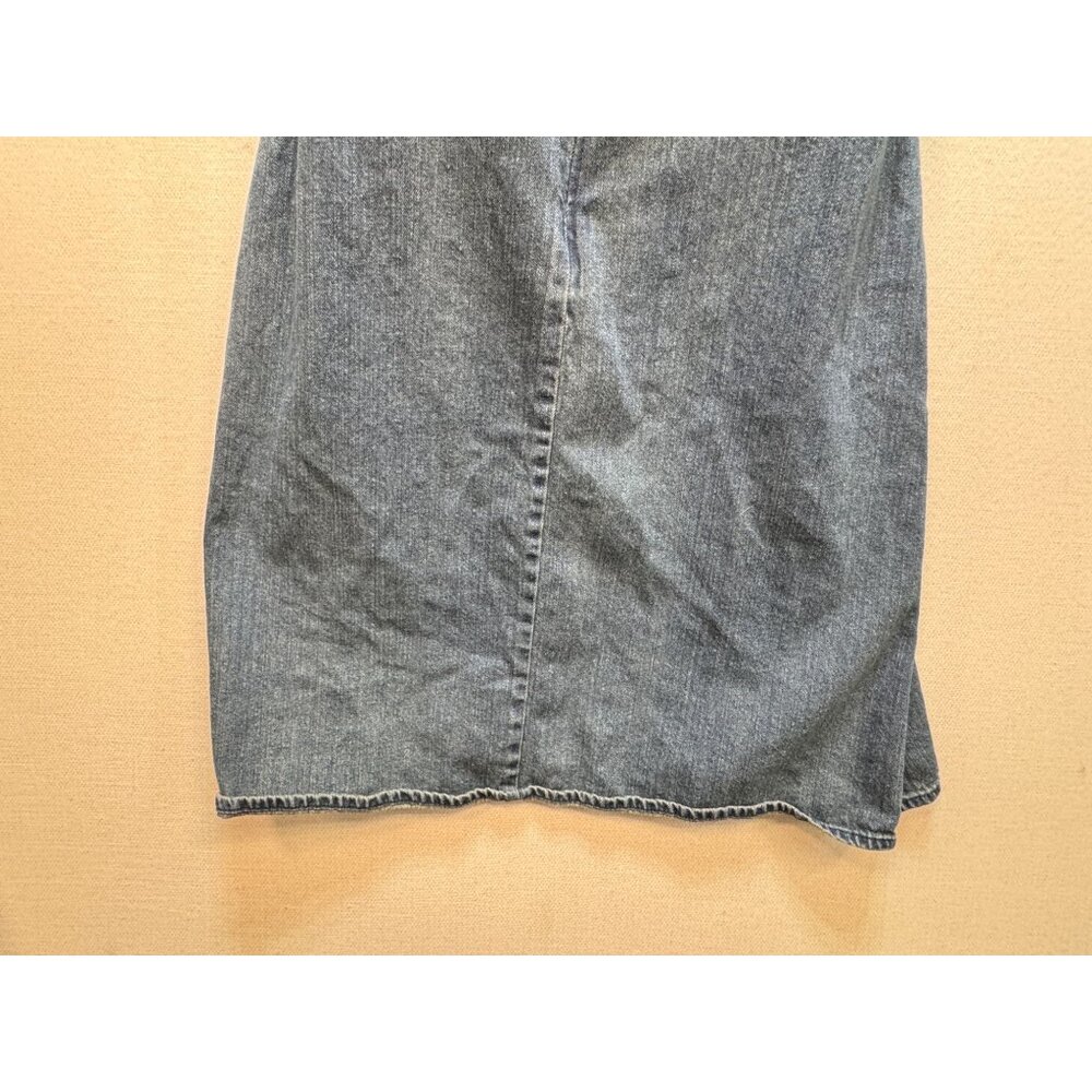 Vintage Route 66 Womens Blue Y2K Denim Halter Dress Size 14 Casual Open Back - Picture 6 of 8